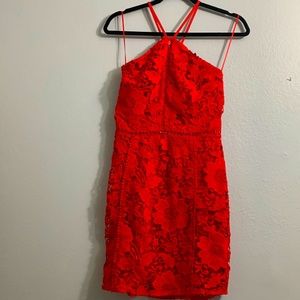 Urban Outfitter midi red dress